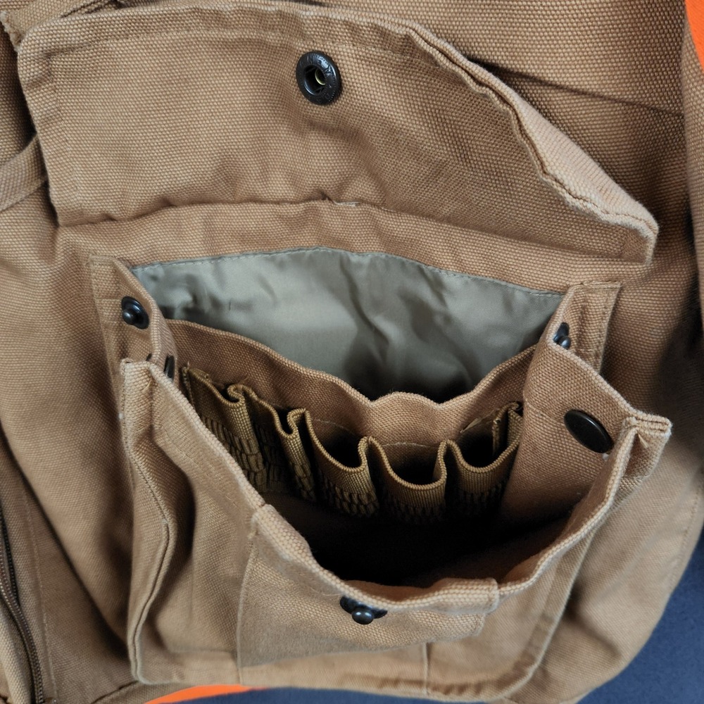 Gamehide Brush Breaker Jacket Mens Large Orange Tan Heavy‎ Duty Canvas Hunting - Picture 2 of 12
